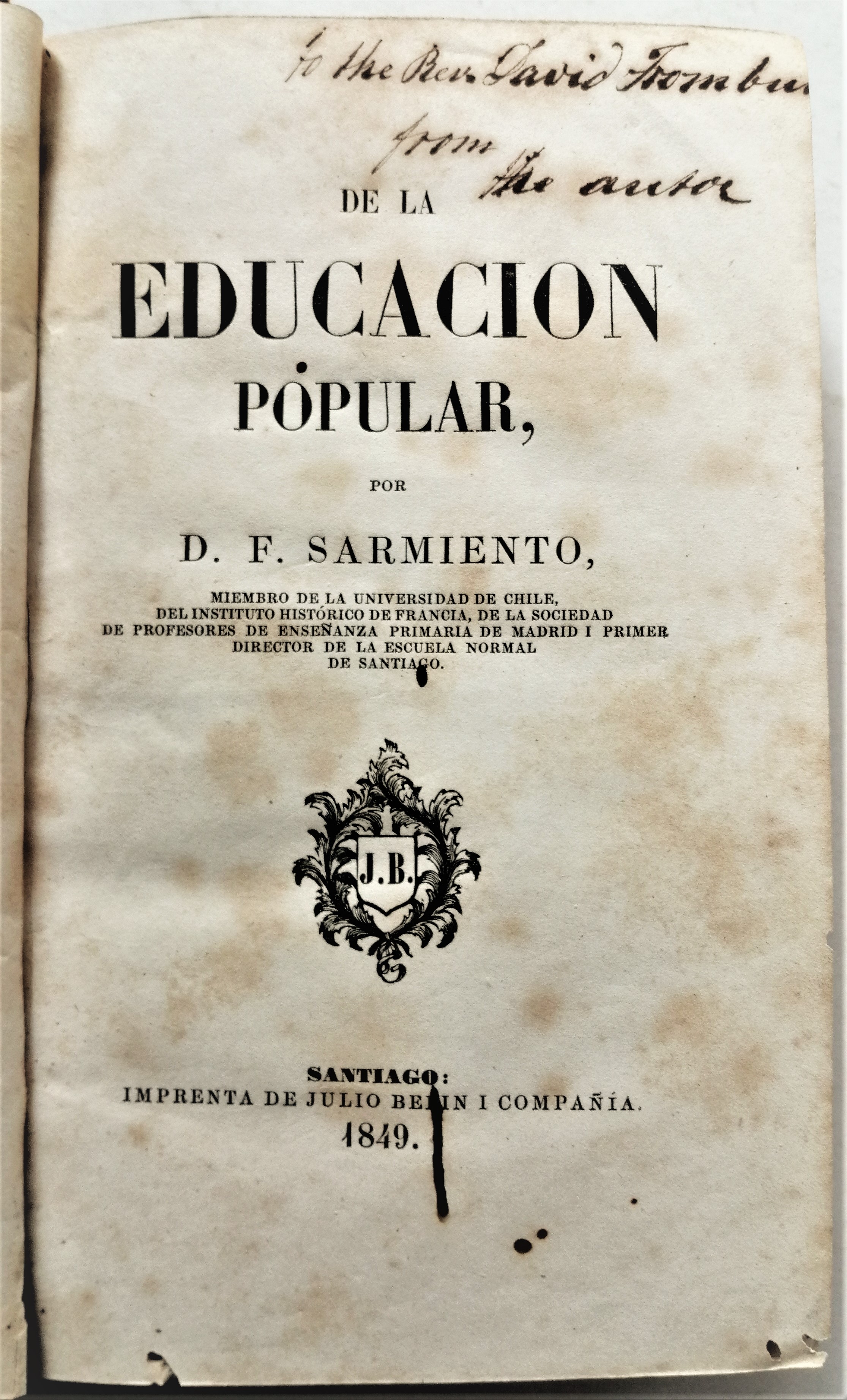  D. F. Sarmiento - De la Educación Popular