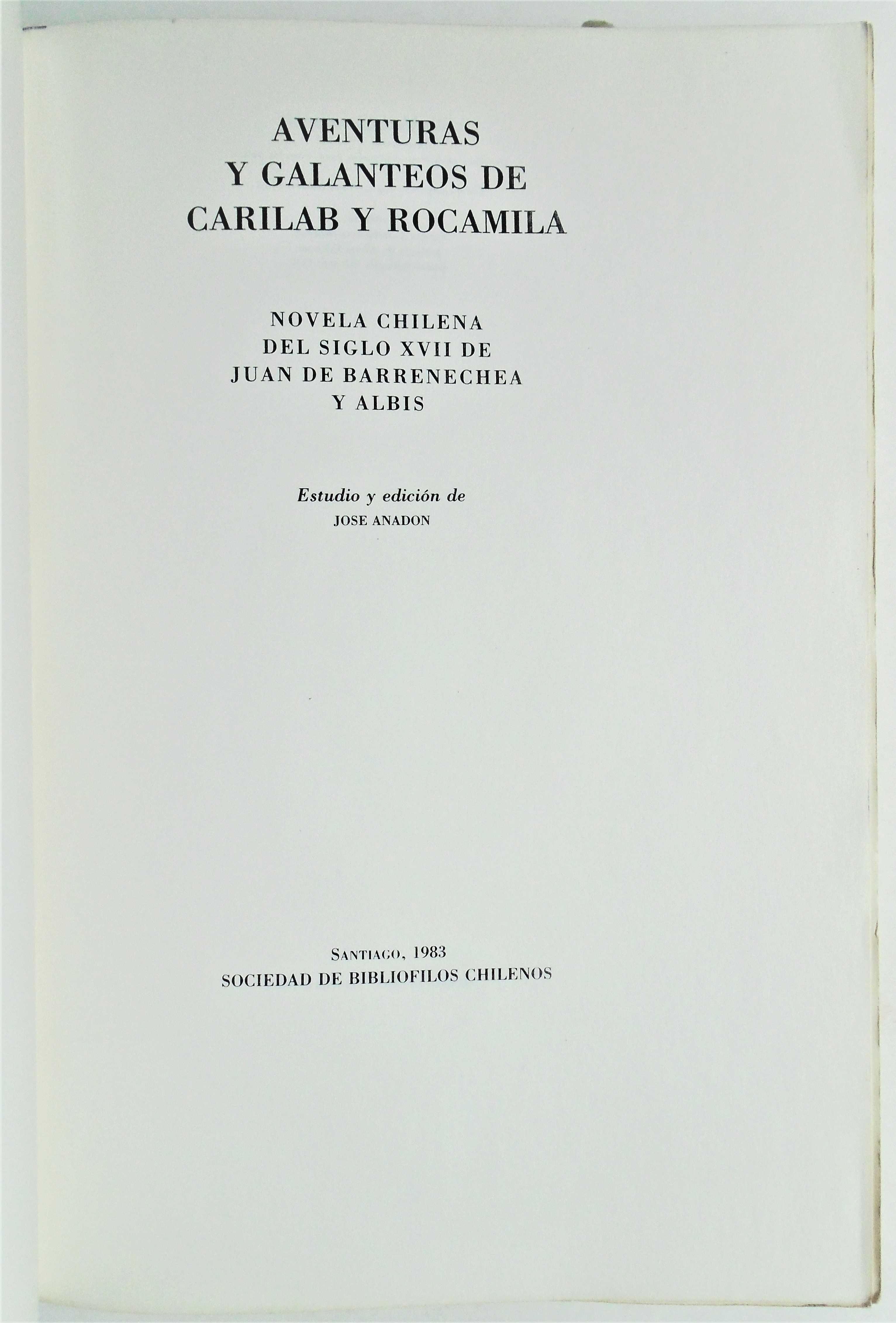 José Anadon - Aventuras y galanteos de Carilab y Rocamila (N°63)