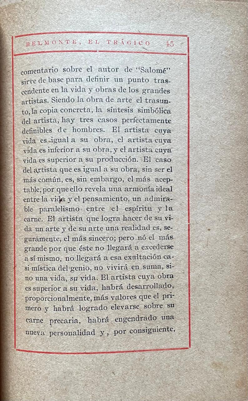 Abraham Valdelomar	Ensayo de una estética futura, a través de un arte nuevo