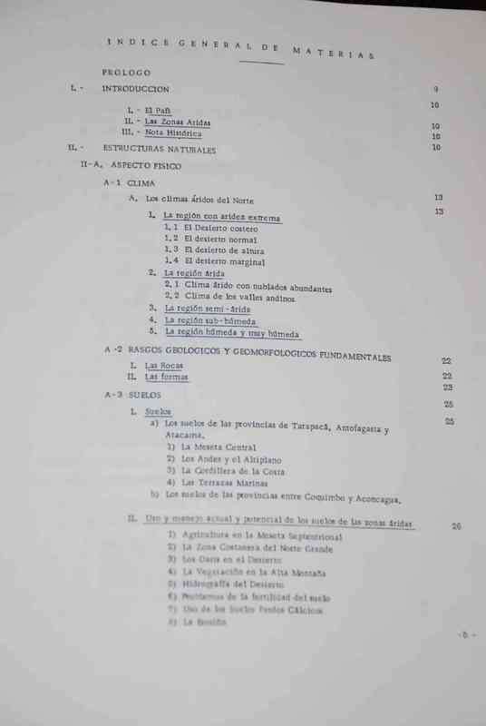 Comisión Coordinadora para la Zona Norte, (Comité Admisión a la Chileno para el Estudio de las Zonas Aridas) - Las zonas áridas de Chile : (Provincia del Norte) 