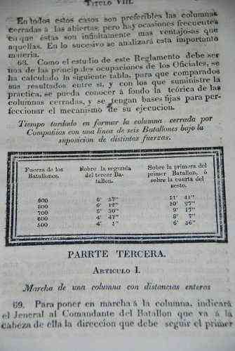 Reglamento para el Ejercicio y Maniobras de Infantería