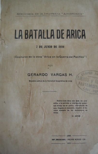 Gerardo Vargas - La batalla d Arica. 7 de junio de 1880