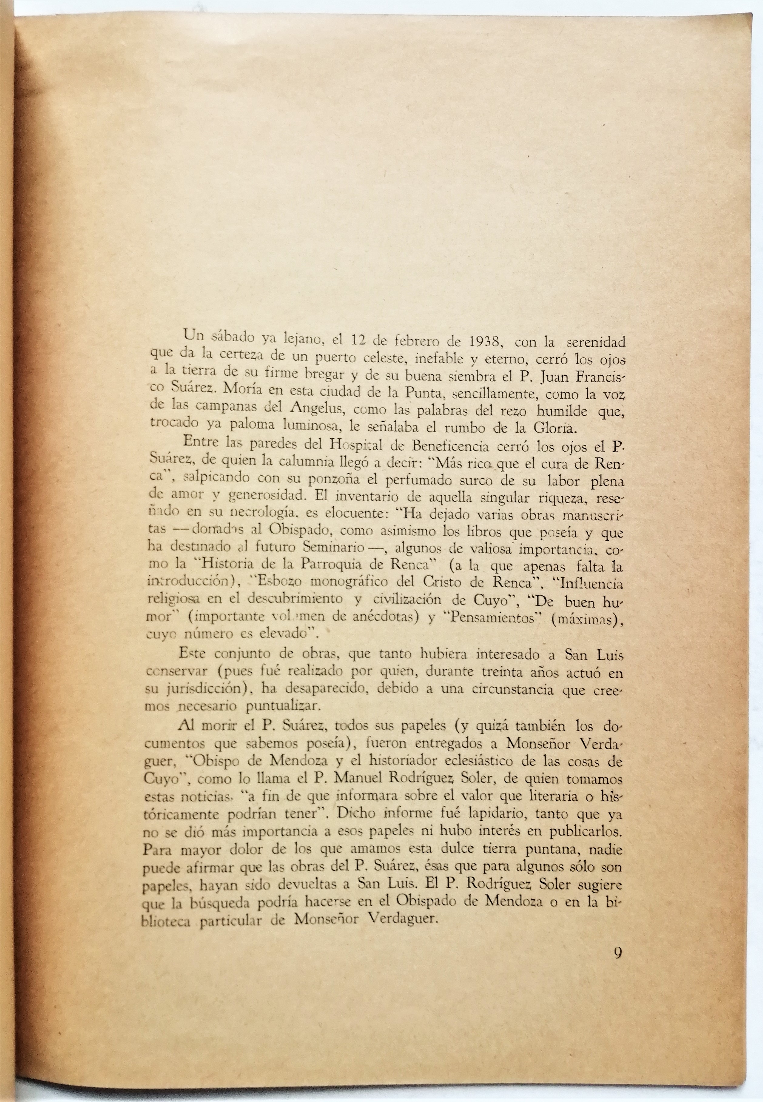 Urbano J. Nuñez - Historia del señor renca