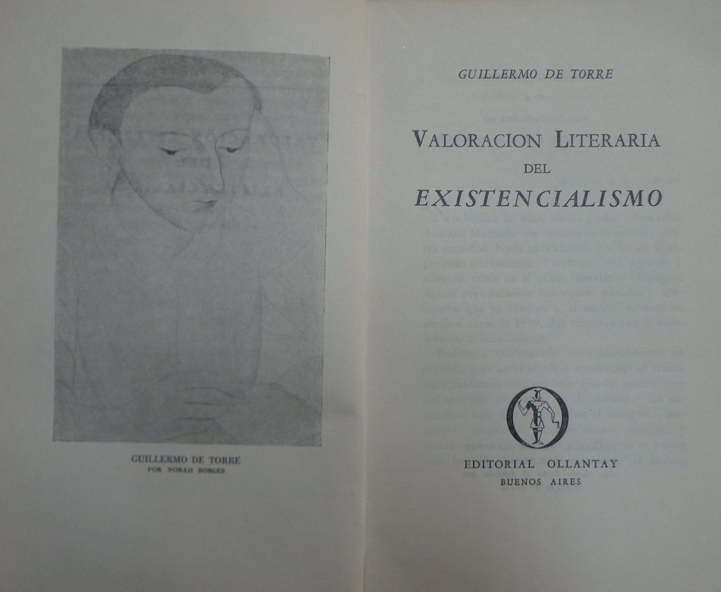 Guillermo de Torre. Valoración literaria del existencialismo	