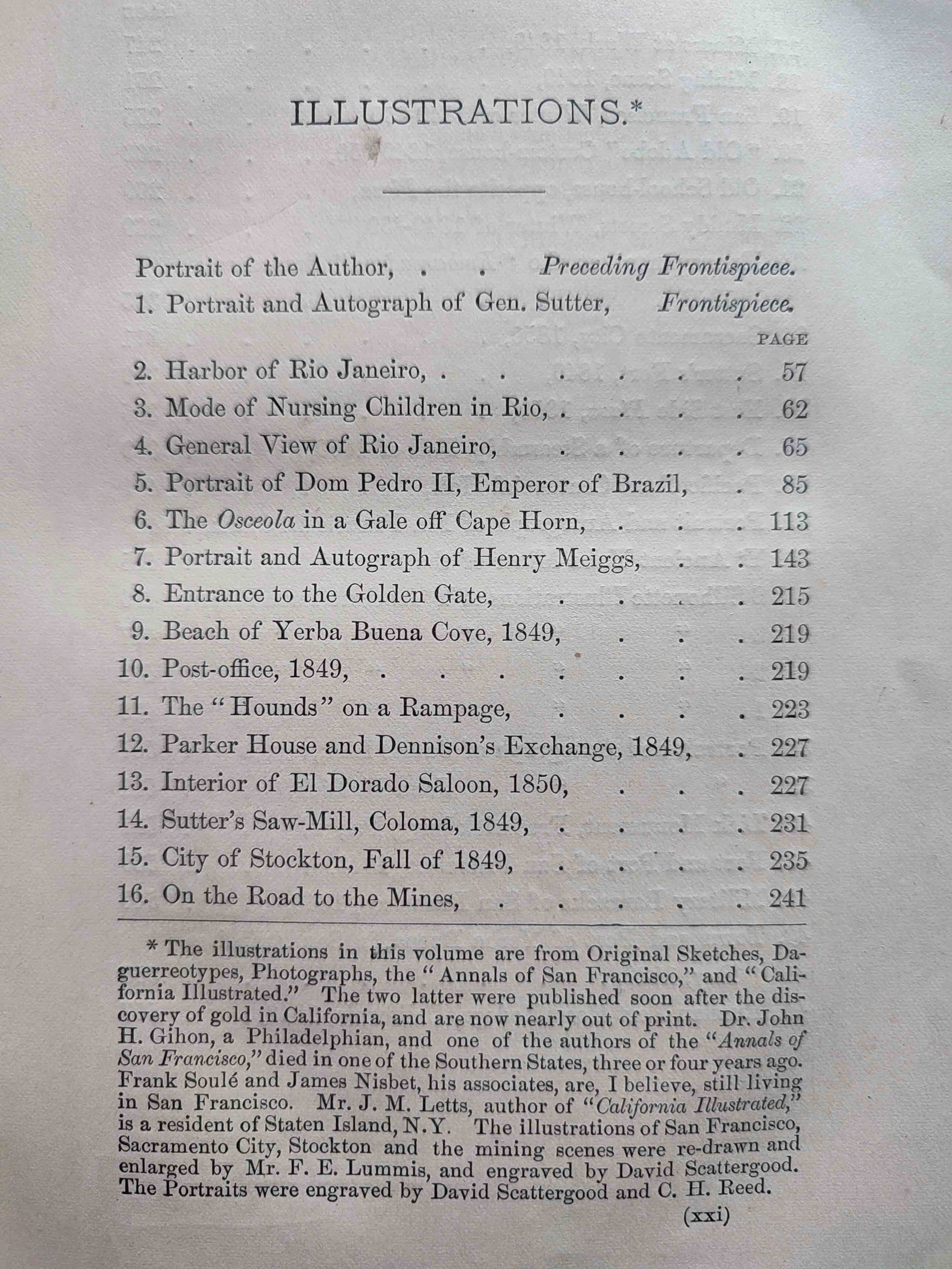 Samuel C. Upham	Notes of a Voyage to California via Cape Horn together with scenes in el dorado 