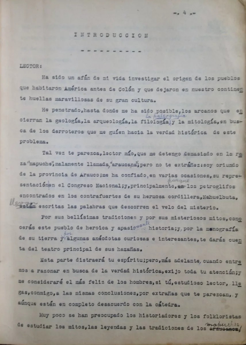 Virgilio Morales Vivanco. Arauco legendario y origen de los pueblos precolombinos de América