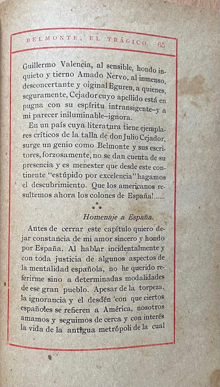 Abraham Valdelomar	Ensayo de una estética futura, a través de un arte nuevo