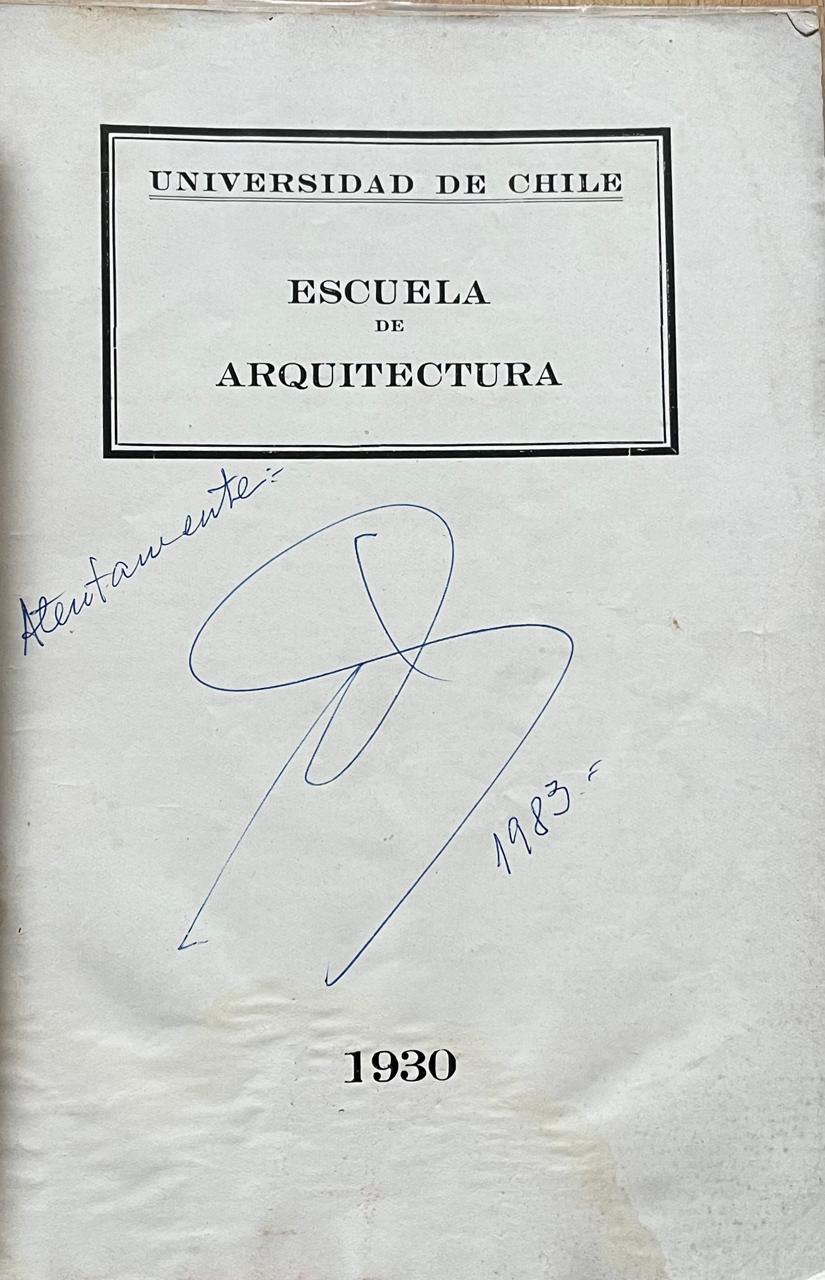Universidad de Chile/ Escuela de Arquitectura 	Escuela de Arquitectura 
