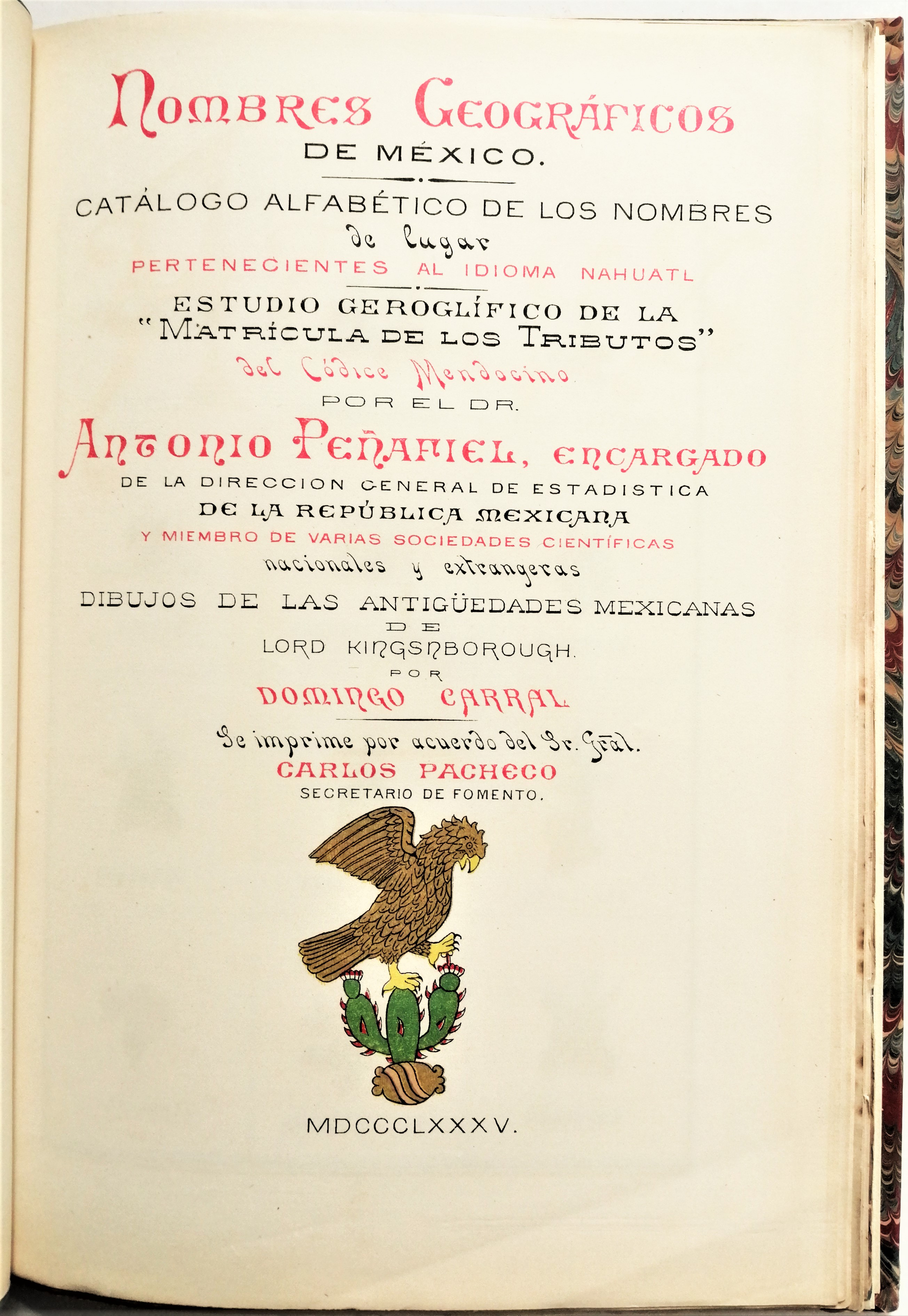 Antonio Peñafiel - Nombres geográficos de México 