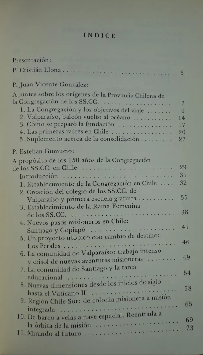 Congregación de los Sagrados Corazones. Provincia Chilena. 150 años de presencia en Chile 