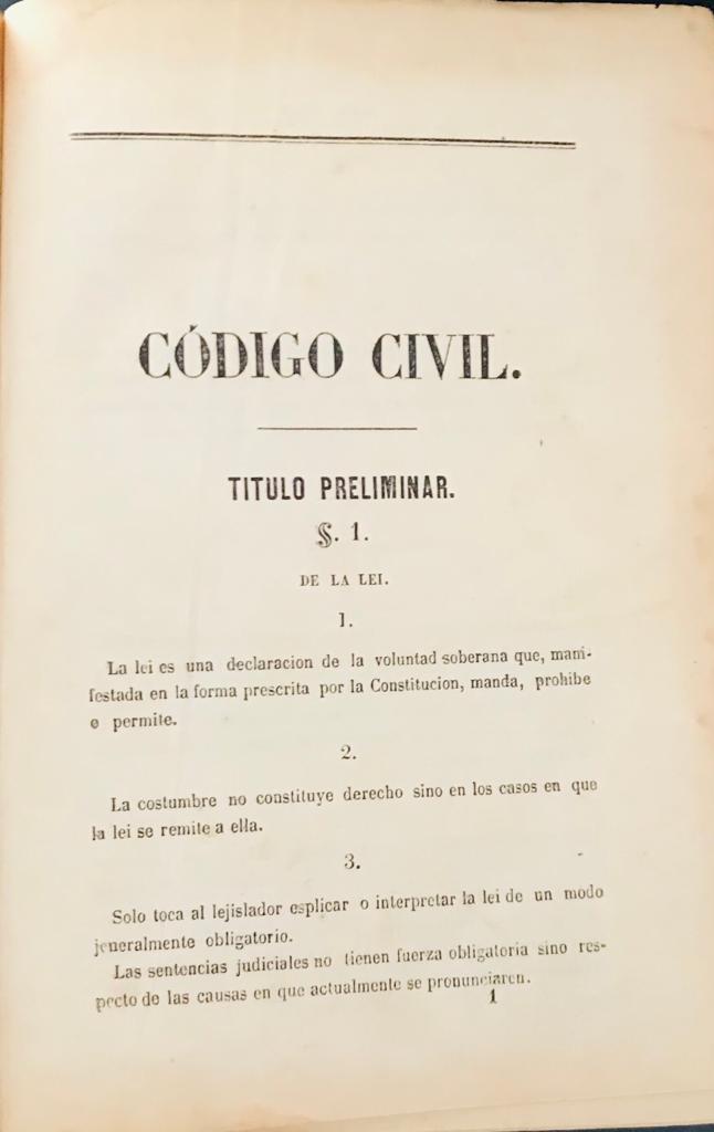 Andrés Bello	Proyecto de Codigo Civil 