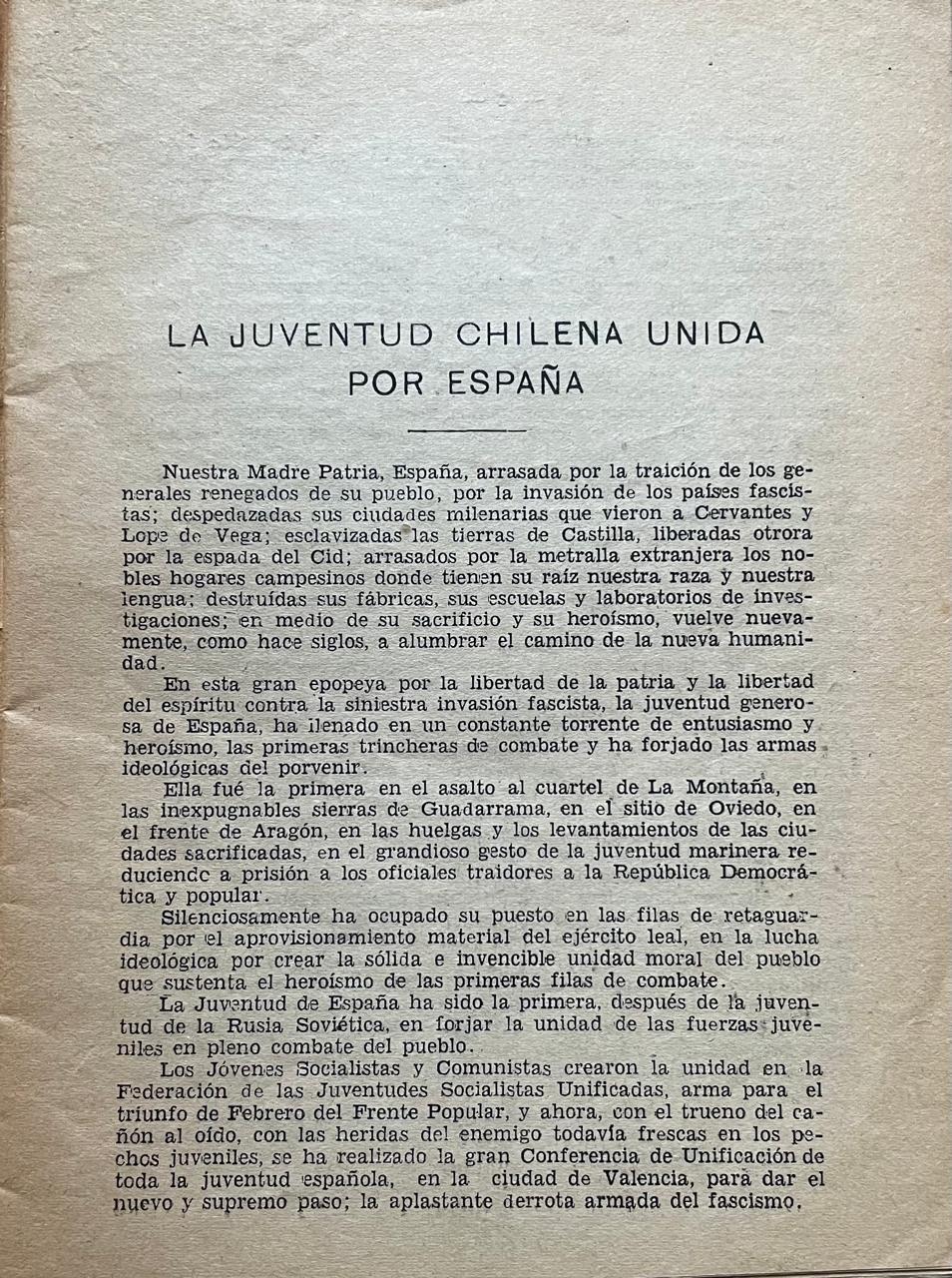 Discursos e informe del congreso de Valencia de la juventud española