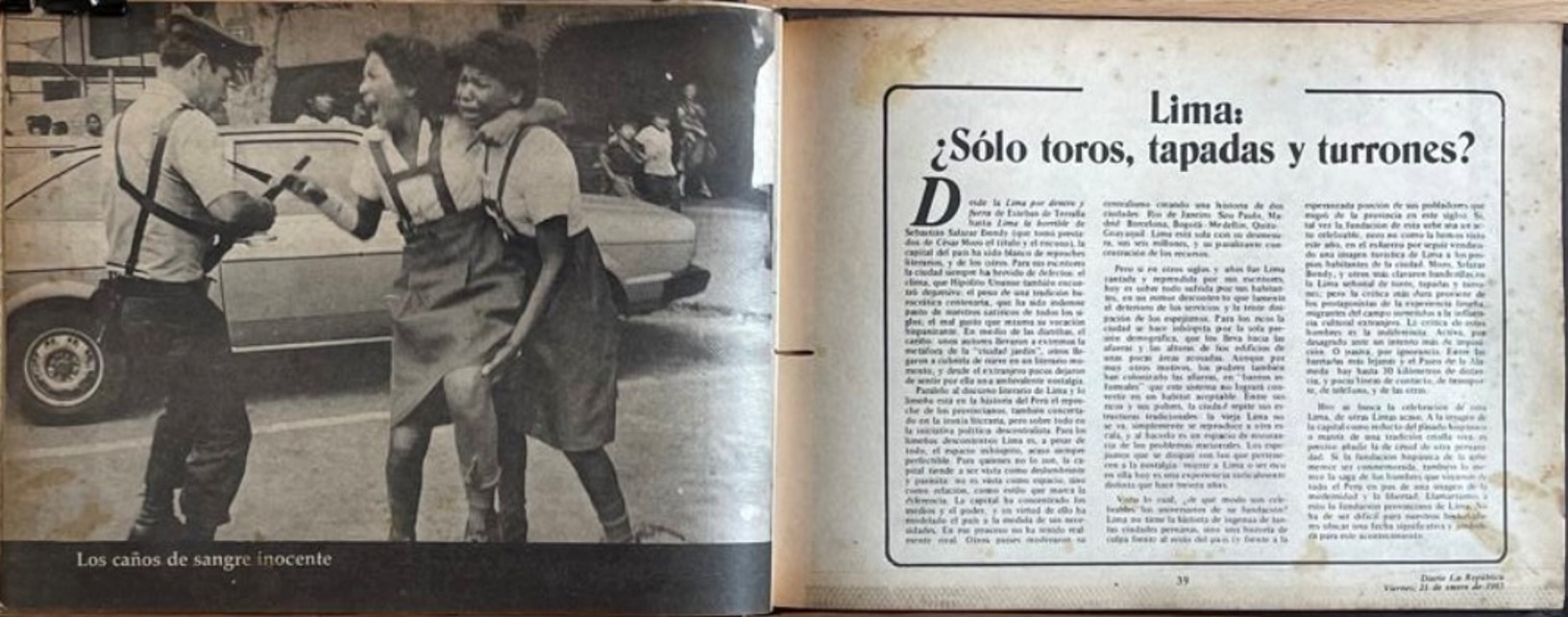 Diario La República. Edición Especial 7mo Aniversario Diario La República 1981 – 1988. 