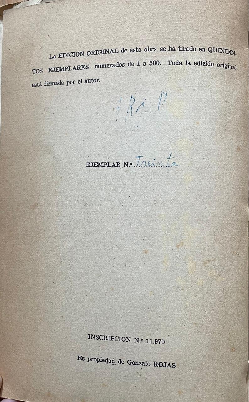 Gonzalo Rojas	La miseria del hombre 