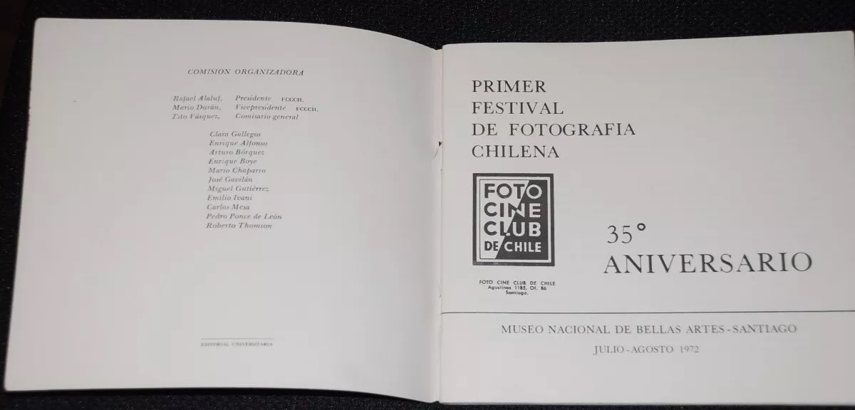 Primer festival de fotografía chilena 35° aniversario