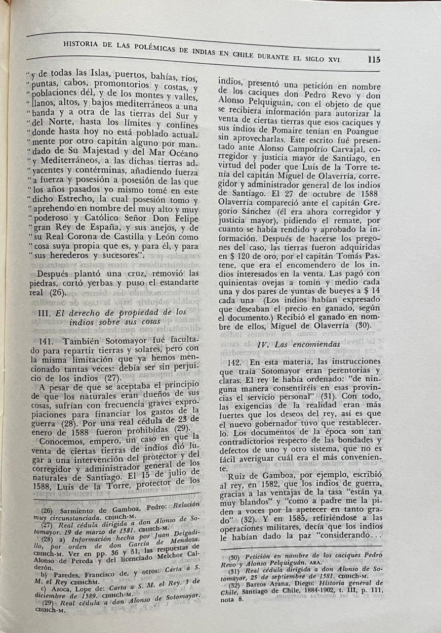 Andrés Huneeus  Pérez	Historia de las polemicas de indias en Chile durante el siglo XVI (1536-1598)