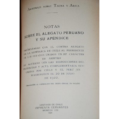 Arbitraje sobre Tacna y Arica