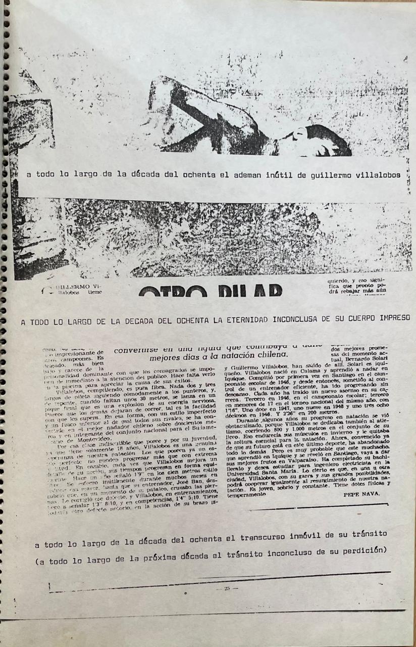 Eugenio Dittborn	Sin título (Re-edición Estrategias y proyecciones de la plástica nacional sobre la década del ochenta y Final de pista)