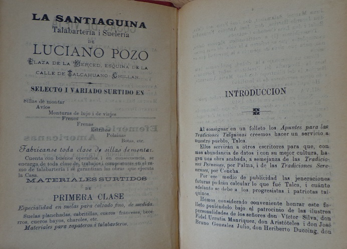 Pantaleon Aravena Azócar. Cosas de vieja o sea apuntes para las tradiciones Talquinas 