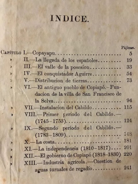 G. M. Sayago. Historia de Copiapó.