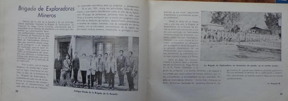 Album histórico de la Escuela Univ. de Minas de Copiapó : 1857-1950.