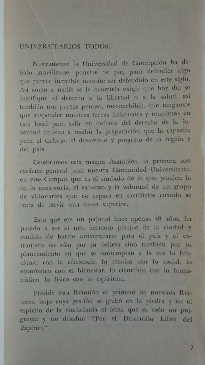 la universidad en pie 4 discursos