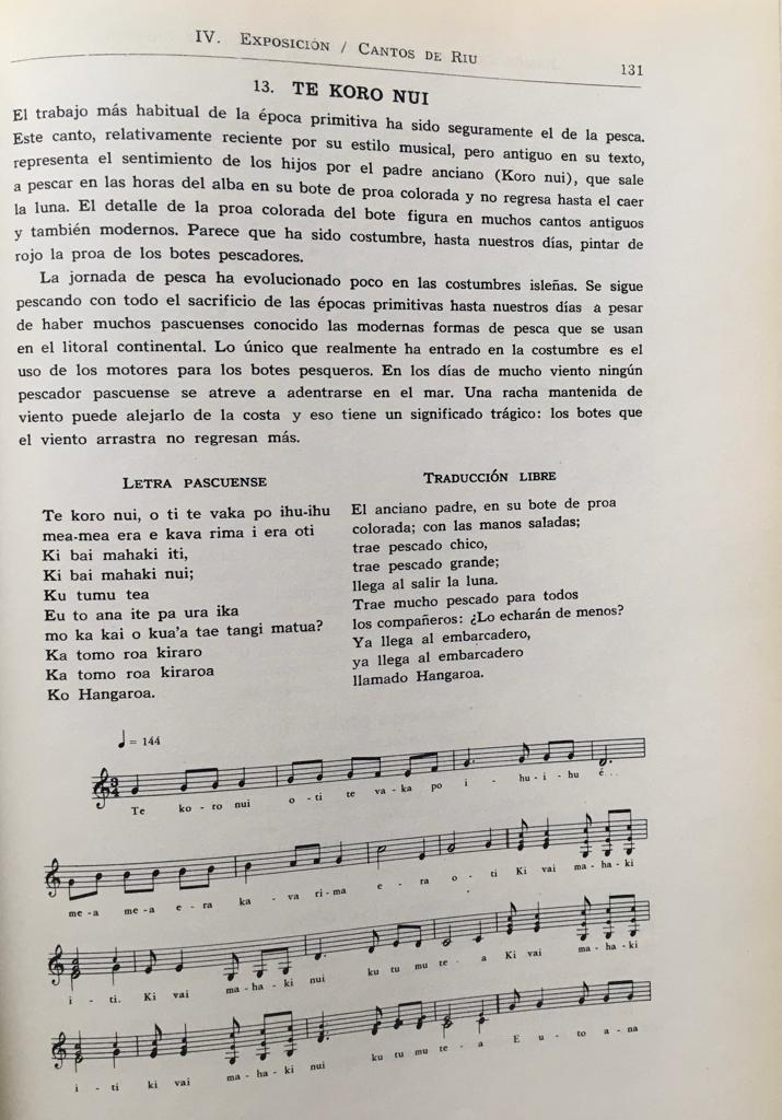 Ramón Campbell. La herencia musical de Rapanui. Etnomusicología de la Isla de Pascua. 