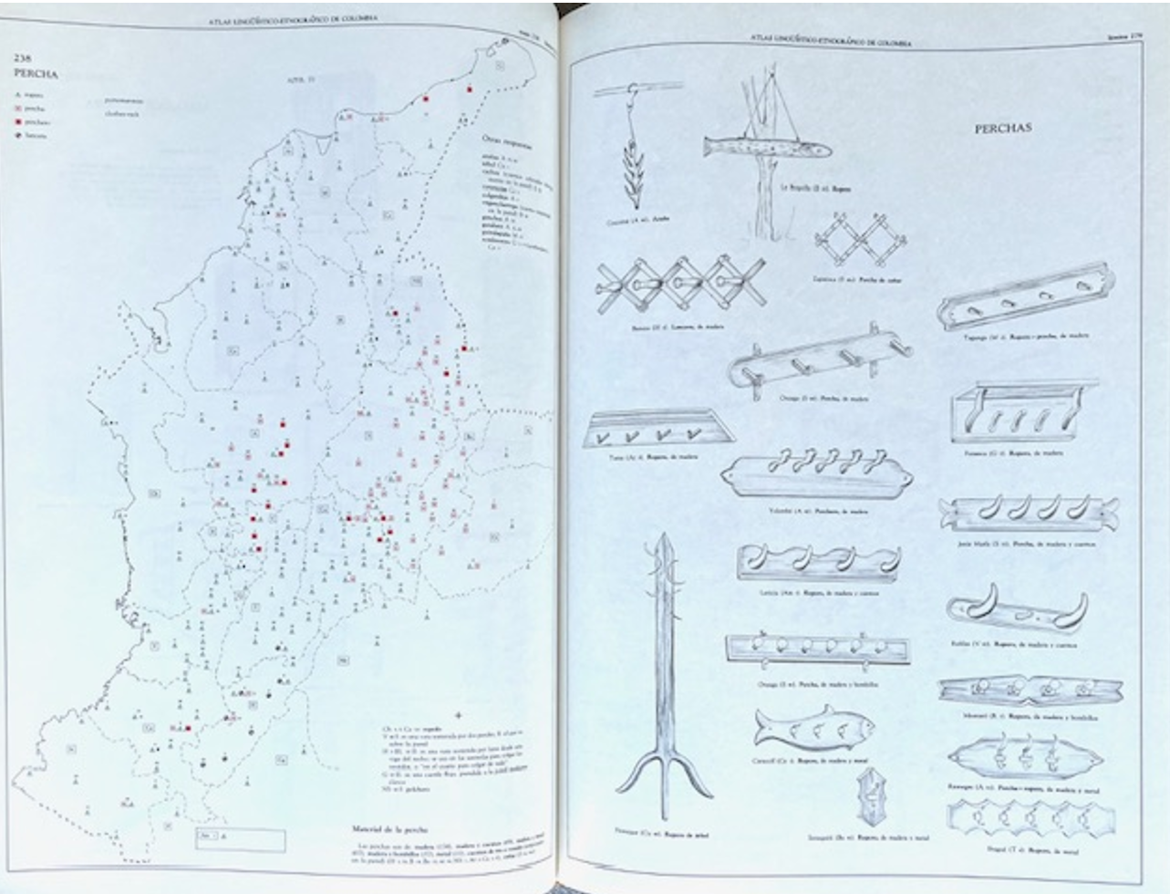 María Rodríguez de Montes. 	Atlas lingüístico-Etnográfico de Colombia. 