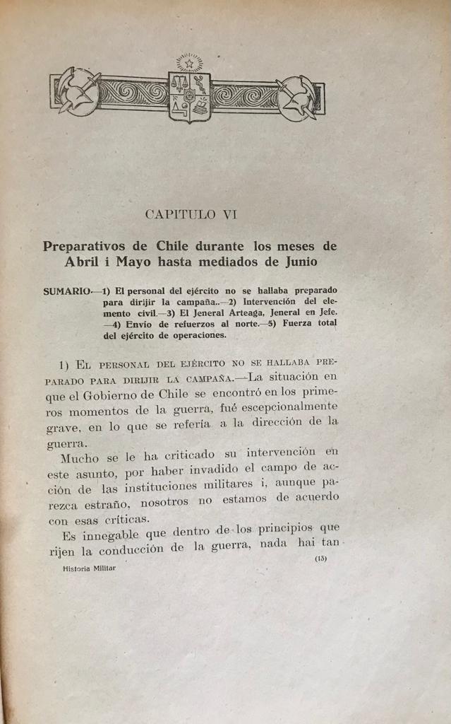 Indalicio Téllez	Historia de Chile. Historia Militar. 1520-1883