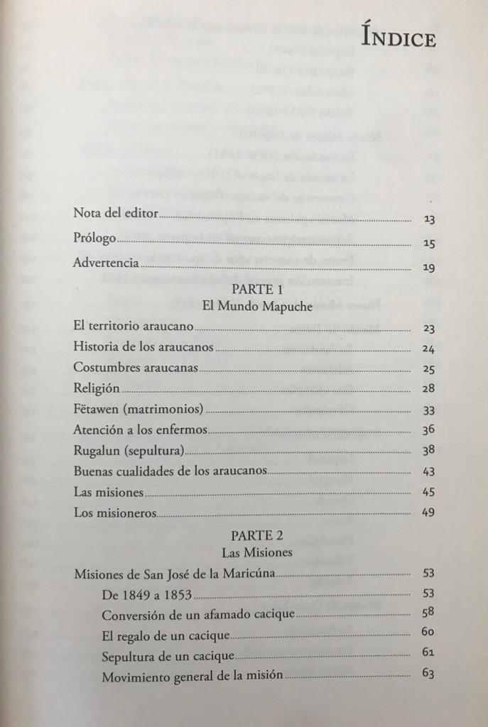 P. Antonio de Reschio	La Araucanía: memorias inéditas de la Misión capuchina en Chile (1848-1890)