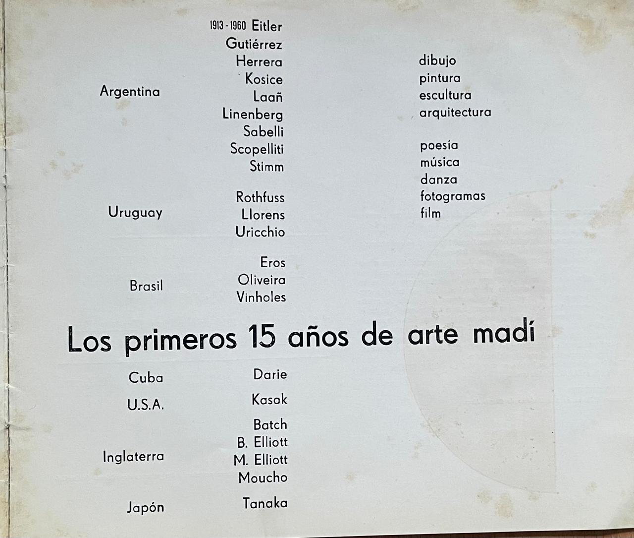 Museo de arte moderno de buenos aires	Los primeros 15 años del arte madí