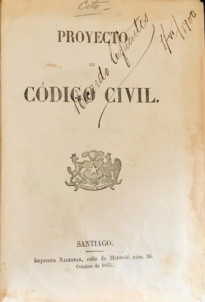 Andrés Bello	Proyecto de Codigo Civil 