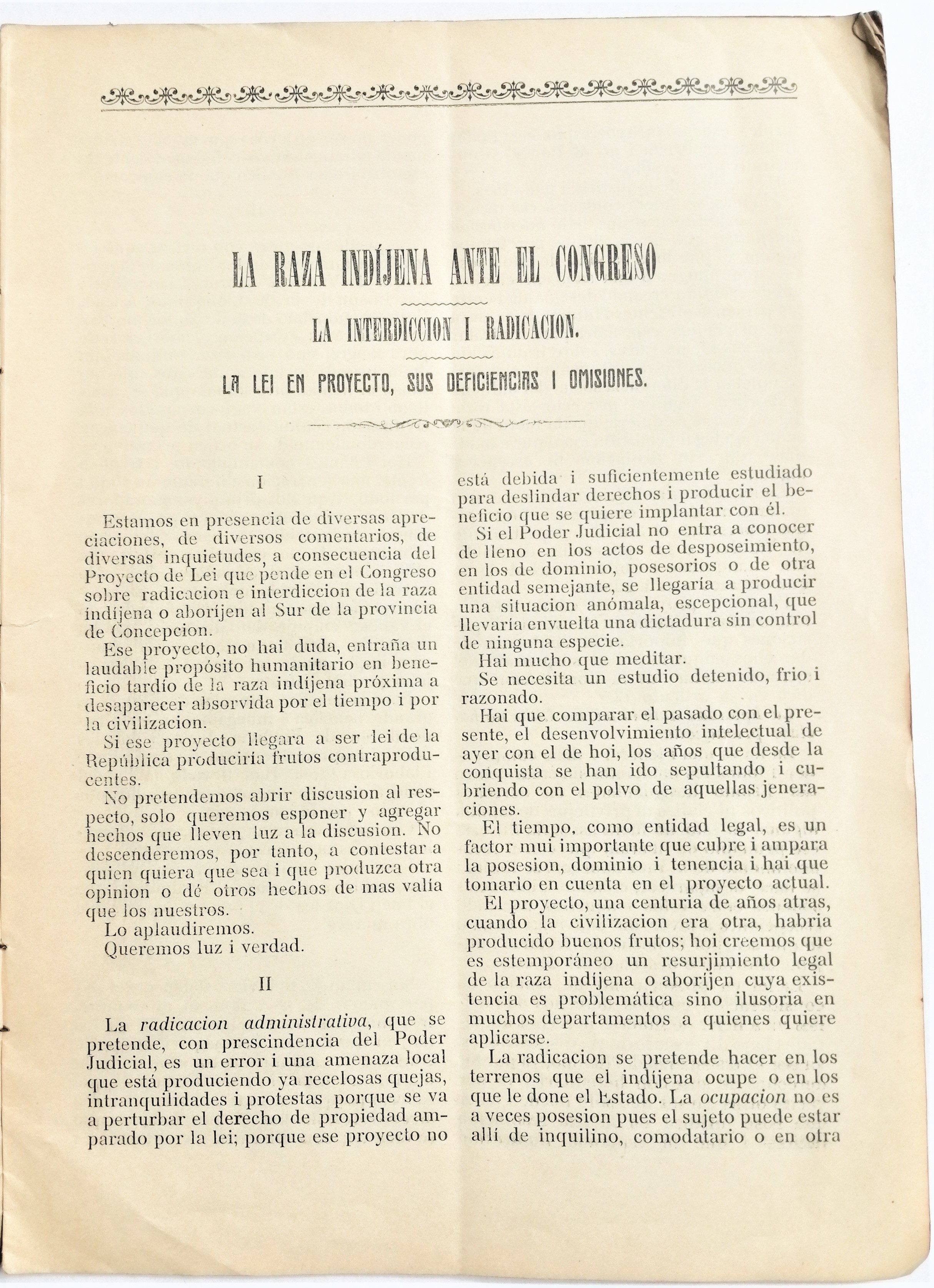 Pedro J. Diaz Álvarez - La raza indígena ante el Congreso