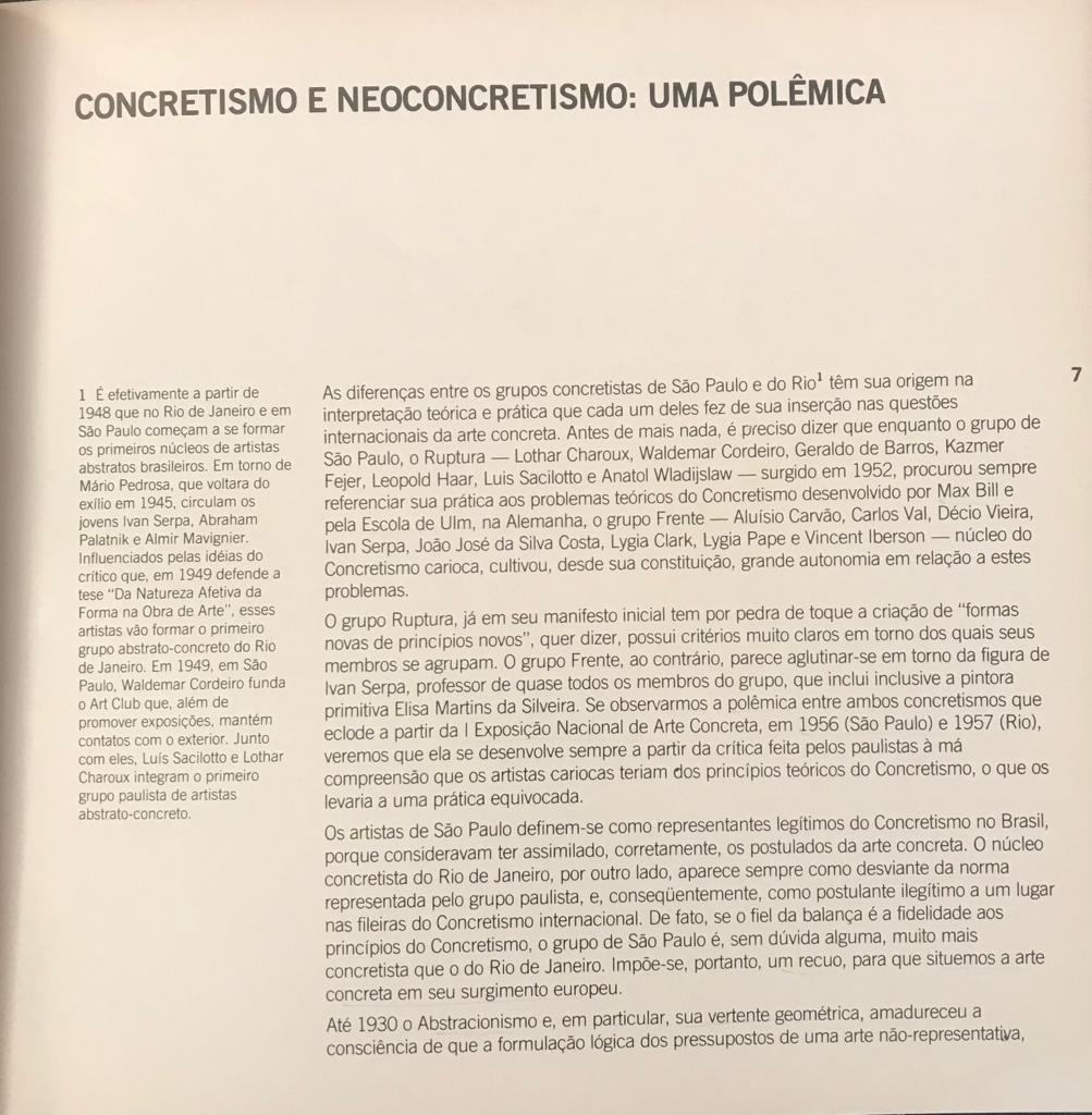 Projeto Arte Brasileira. Abstracao Geométrica 1 Concretismo e neoconcretismo 