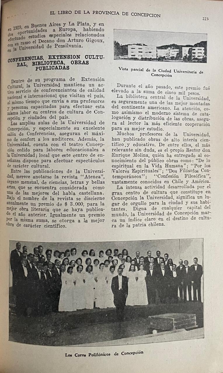 El libro de la Provincia de Concepción 1550-1944