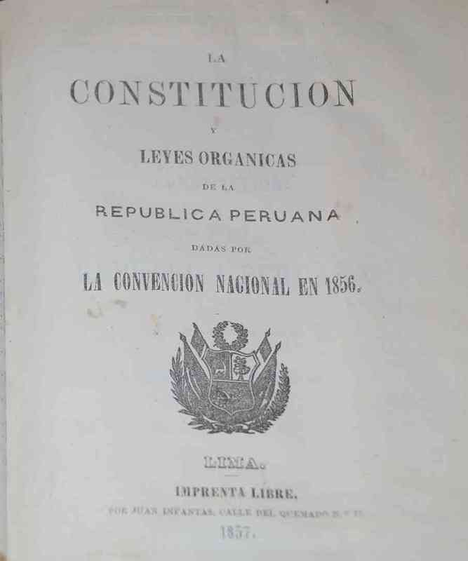 Compilado de constituciones de La Republica Peruana