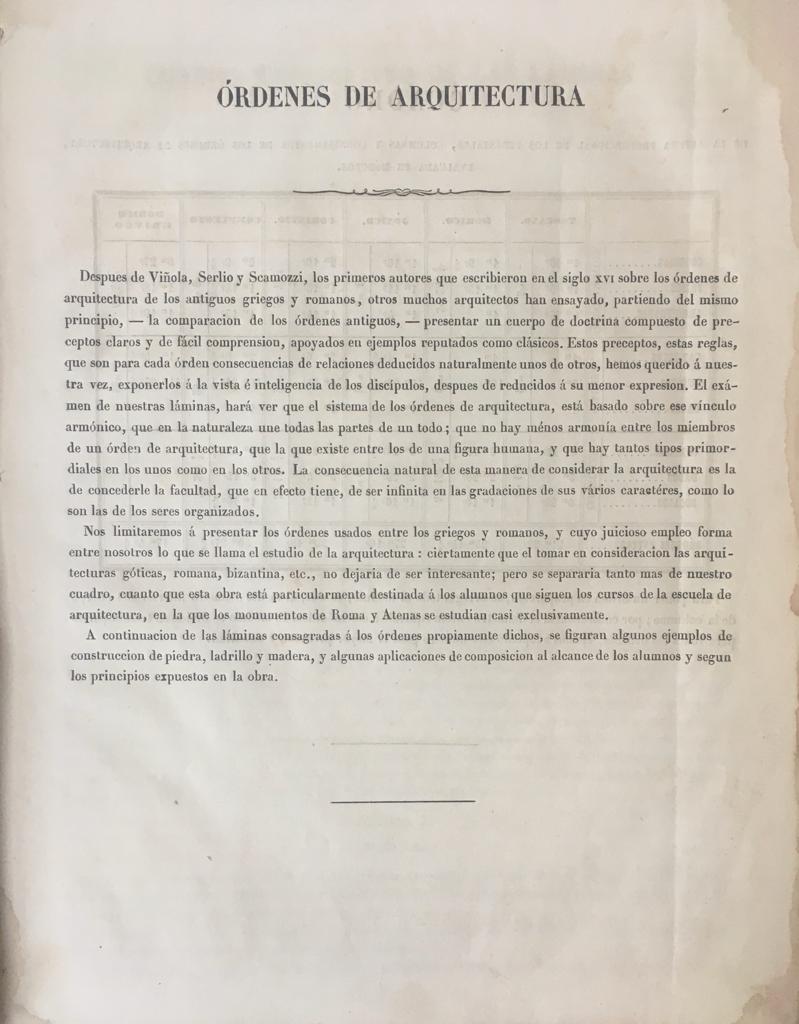  Thierry G. Tratado de los cinco órdenes de Arquitectura y de los primeros elementos de construcción. 