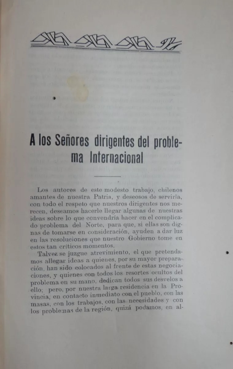 Aliro Riveros Pasquet y Carlos Rojas. Contribución al estudio del problema del norte