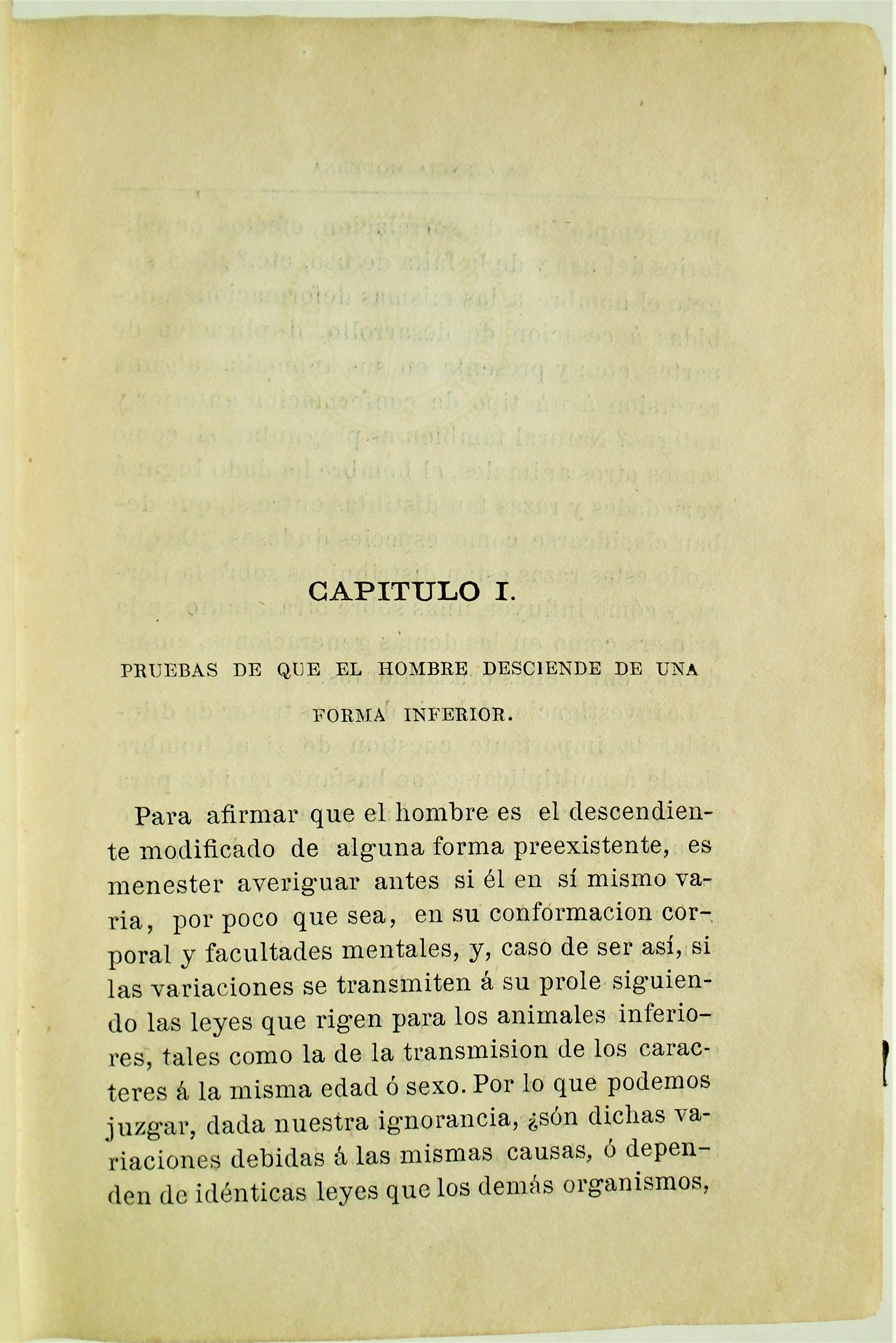 Charles Darwin - El origen del hombre (1876)