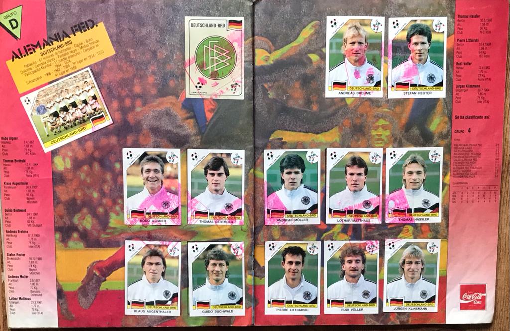 Album campeonato mundial Italia '90 