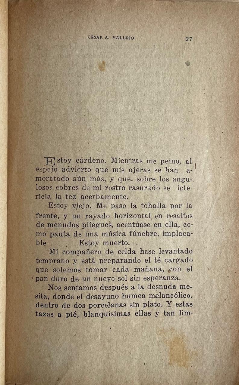 César Vallejo. Escalas melografiadas. 