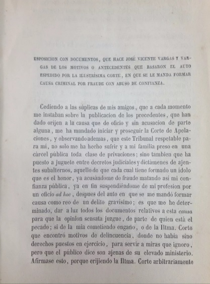 Causa Criminal Valparaiso 1854 Vargas Procesos