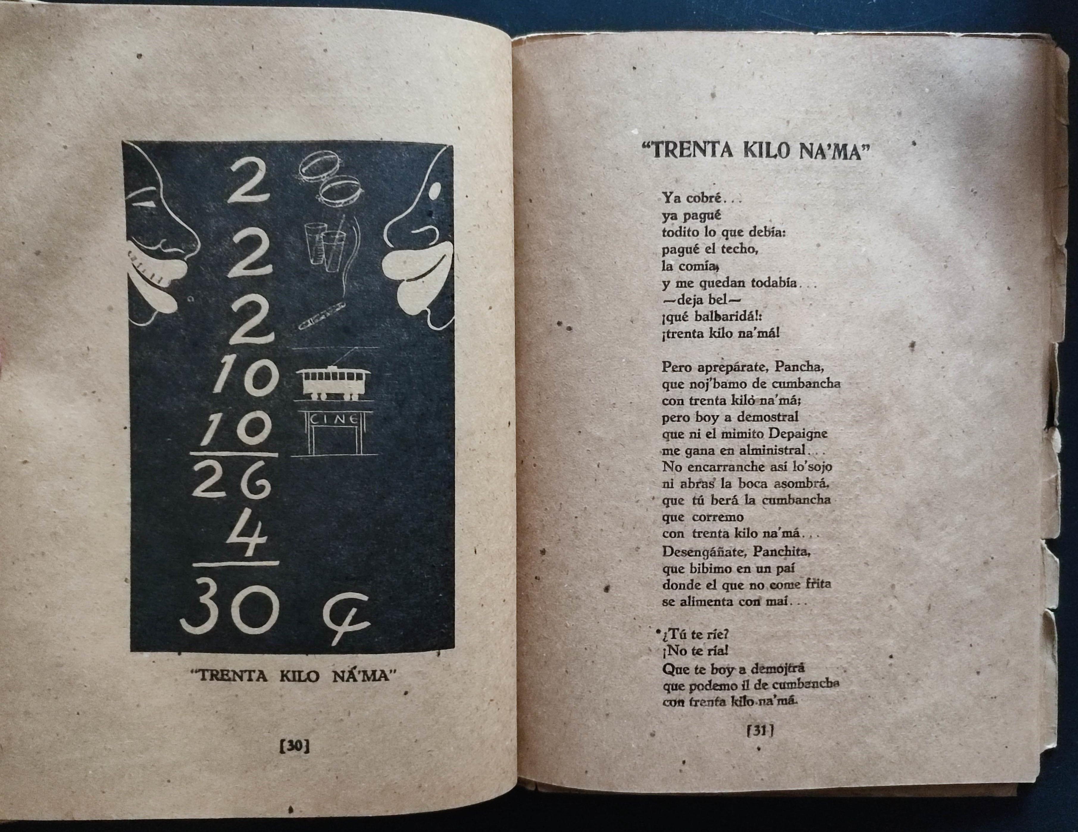 Félix B. Caignet.	A golpe de maracas. Poemas negros en papel mulato.