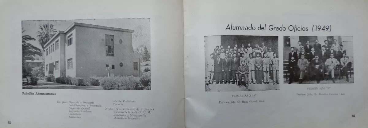 Album histórico de la Escuela Univ. de Minas de Copiapó : 1857-1950.