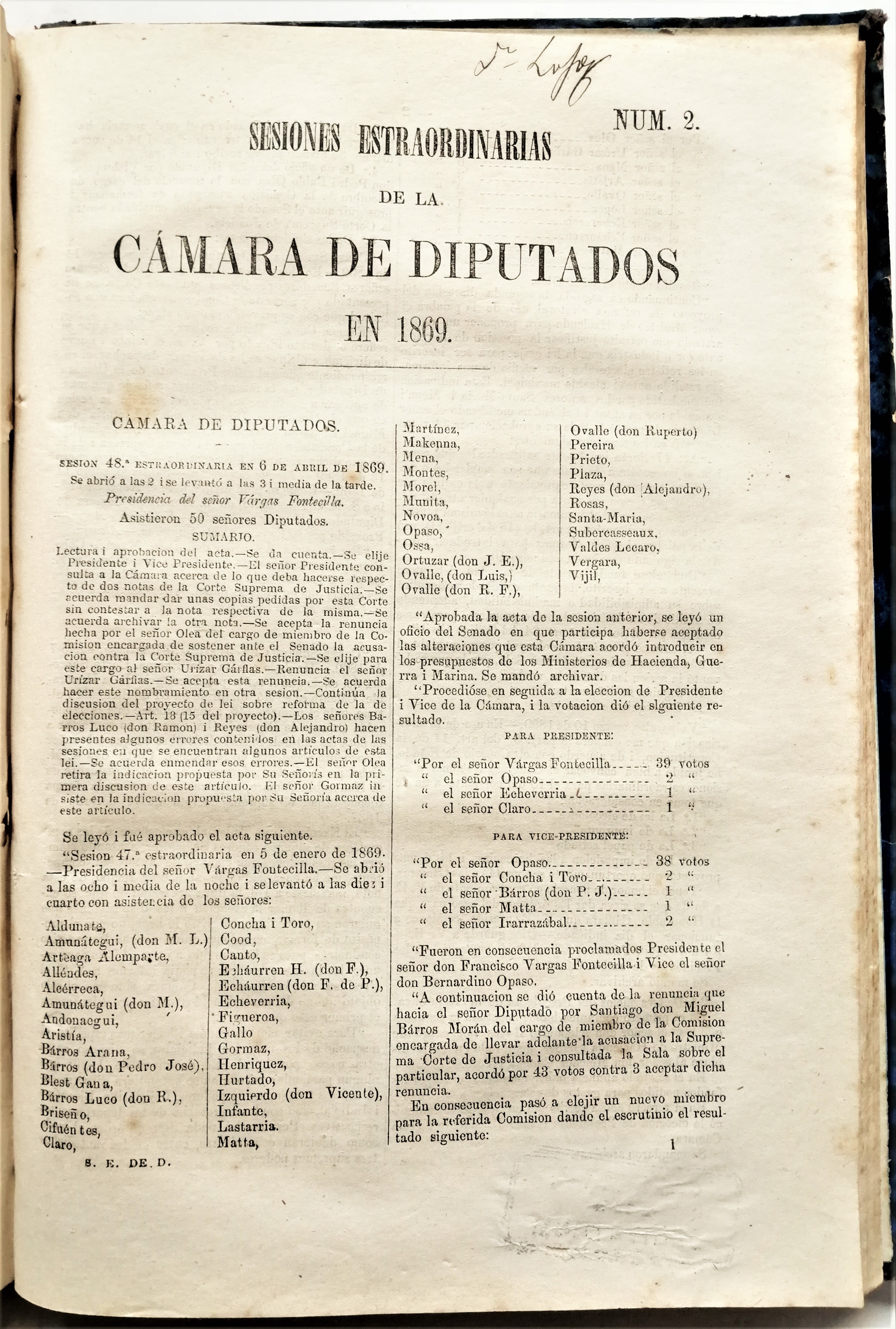 Sesiones extraordinarias de la cámara de diputados