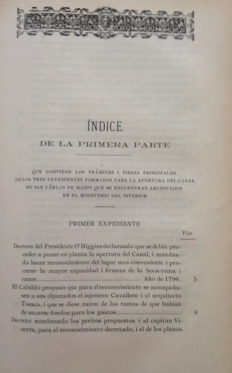 Antecedentes i documentos relativos a la apertura del canal de San Carlos de Maipo i a la formación de la sociedad