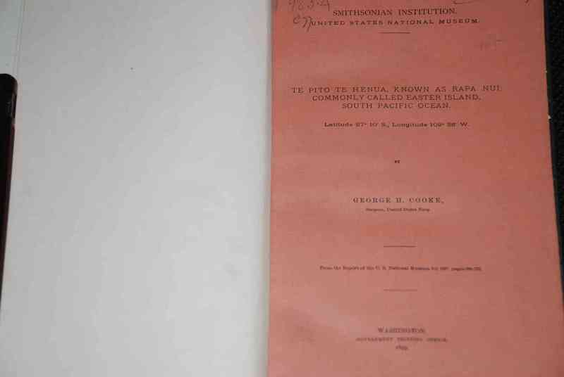 George H . Cook - Te PITO TE HENUA, KNOWN AS RAPA NIU; COMMONLY CALLED EASTER ISLAND, SOUTH PACIFIC OCEAN 
