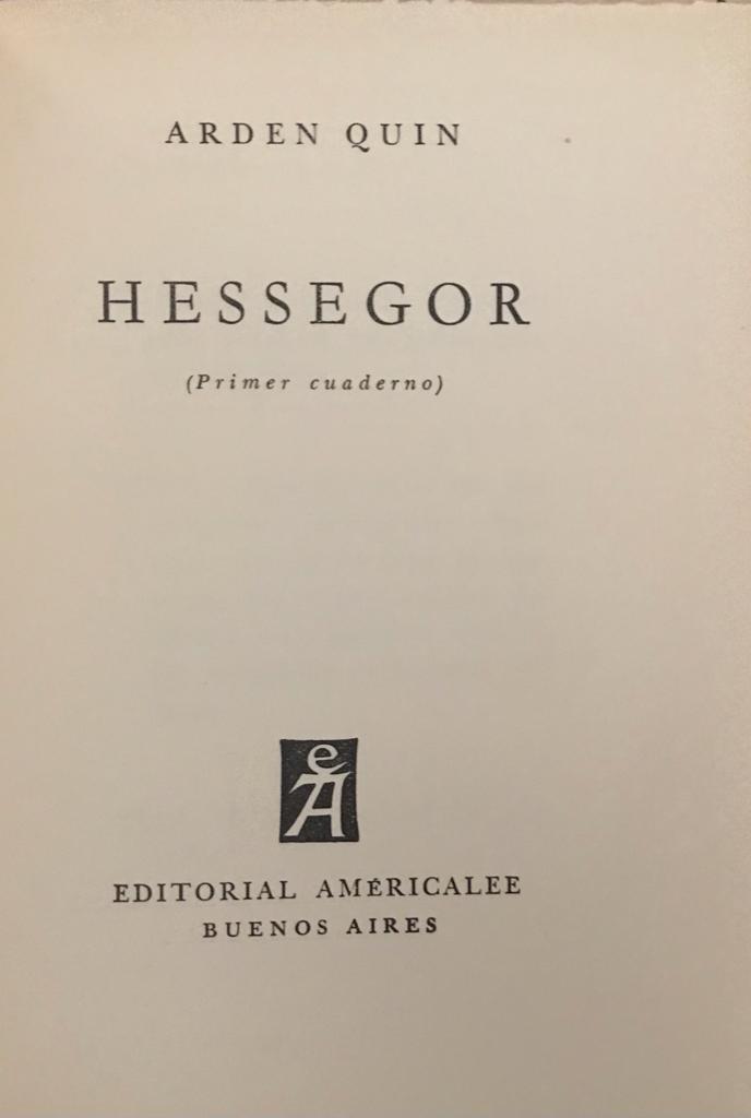 Carmelo Arden Quin 	Hessegor  (primer cuaderno)