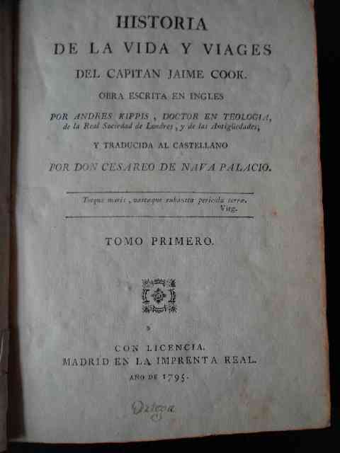 Andres Kippis - Historia de la vida y viages del capitan Jaime Cook 