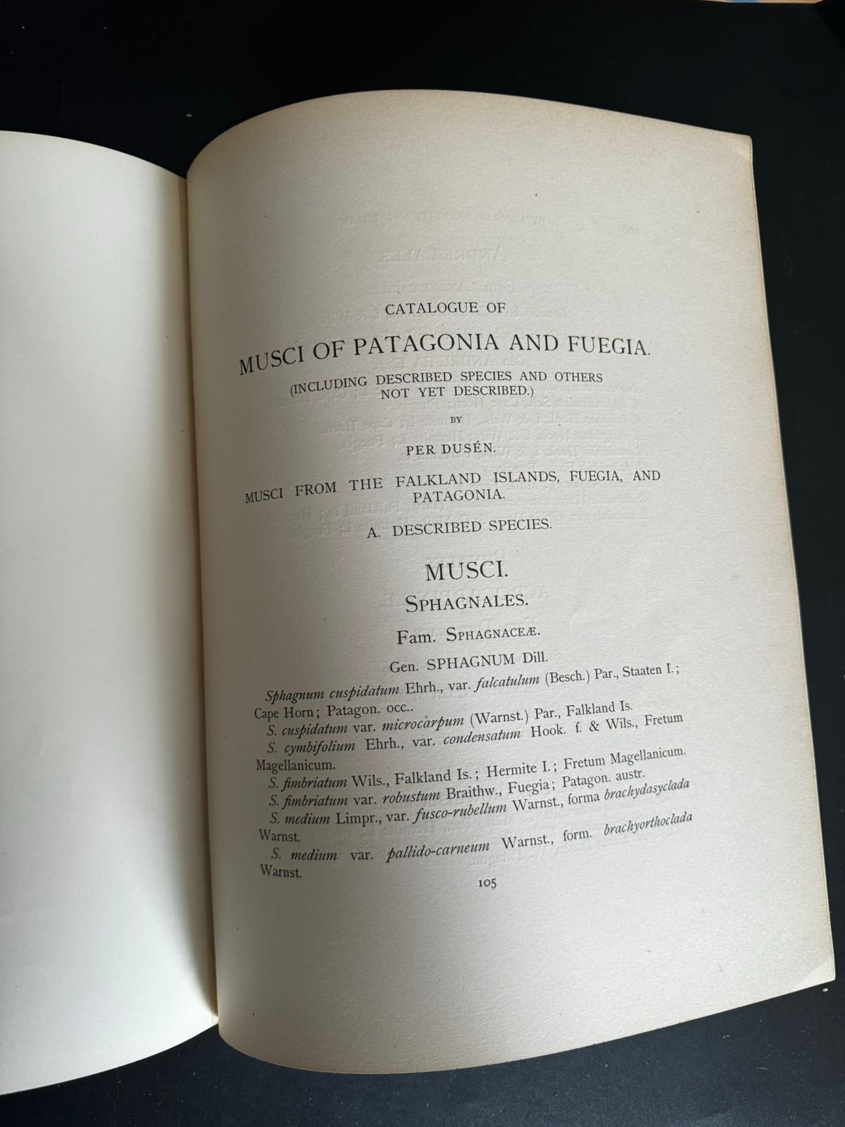 William B. Scott (ed.).	Reports of the Princeton University Expedition to Patagonia, 1896-1899.  Vol. VIII: Botany